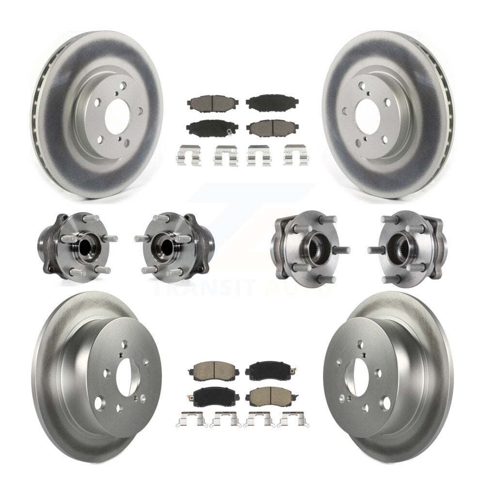 [Avant + Arrière] Kit d'ensemble roulement de roue et moyeu pour 2017-2019 Subaru Impreza avec 276mm Diameter Rotor KBB-120625