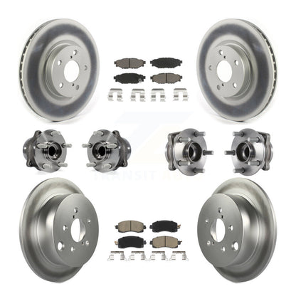 [Avant + Arrière] Kit d'ensemble roulement de roue et moyeu pour 2017-2019 Subaru Impreza avec 276mm Diameter Rotor KBB-120625