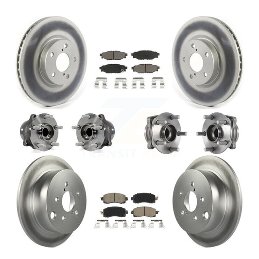 [Avant + Arrière] Kit d'ensemble roulement de roue et moyeu pour 2017-2019 Subaru Impreza avec 276mm Diameter Rotor KBB-120625