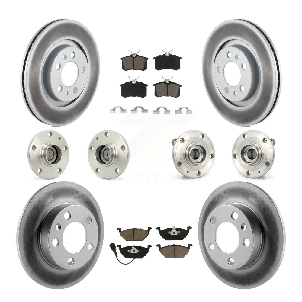 [Avant + Arrière] Kit d'ensemble roulement de roue et moyeu pour 2006 Volkswagen Jetta avec 280mm Diameter Rotor 7th 8th Digit Of VIN Is "9M" Or "1J" KBB-120630