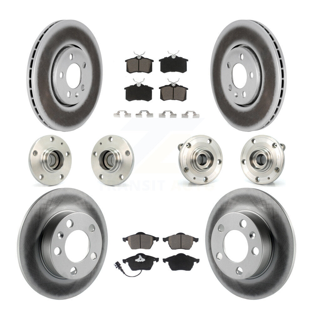 [Avant + Arrière] Kit d'ensemble roulement de roue et moyeu pour 2006 Volkswagen Jetta avec 288mm Diameter Rotor 7th 8th Digit Of VIN Is "9M" Or "1J" KBB-120634