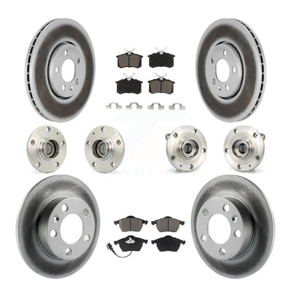 [Avant + Arrière] Kit d'ensemble roulement de roue et moyeu pour 2006 Volkswagen Jetta avec 288mm Diameter Rotor 7th 8th Digit Of VIN Is "9M" Or "1J" KBB-120634