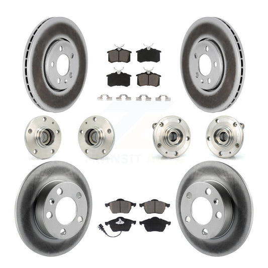 [Avant + Arrière] Kit d'ensemble roulement de roue et moyeu pour 2006 Volkswagen Jetta avec 288mm Diameter Rotor 7th 8th Digit Of VIN Is "9M" Or "1J" KBB-120634