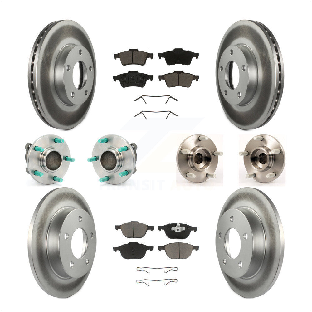 [Avant + Arrière] Kit d'ensemble roulement de roue et moyeu pour Mazda 3 2.0L avec Non-ABS KBB-120636 par Transit Auto