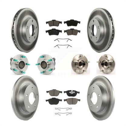 [Avant + Arrière] Kit d'ensemble roulement de roue et moyeu pour Mazda 3 2.0L avec Non-ABS KBB-120636 par Transit Auto