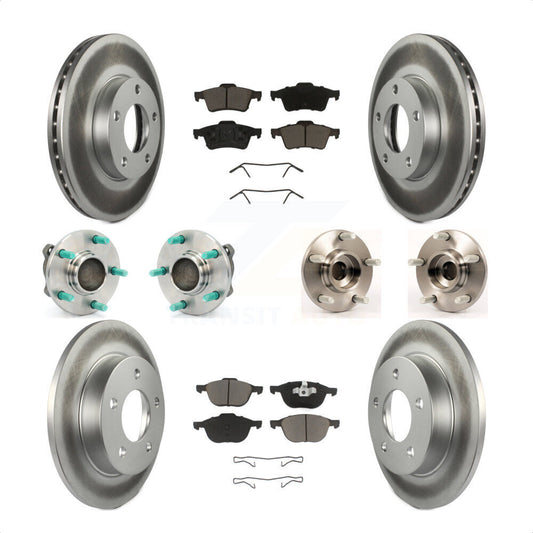 [Avant + Arrière] Kit d'ensemble roulement de roue et moyeu pour Mazda 3 2.0L avec Non-ABS KBB-120636 par Transit Auto