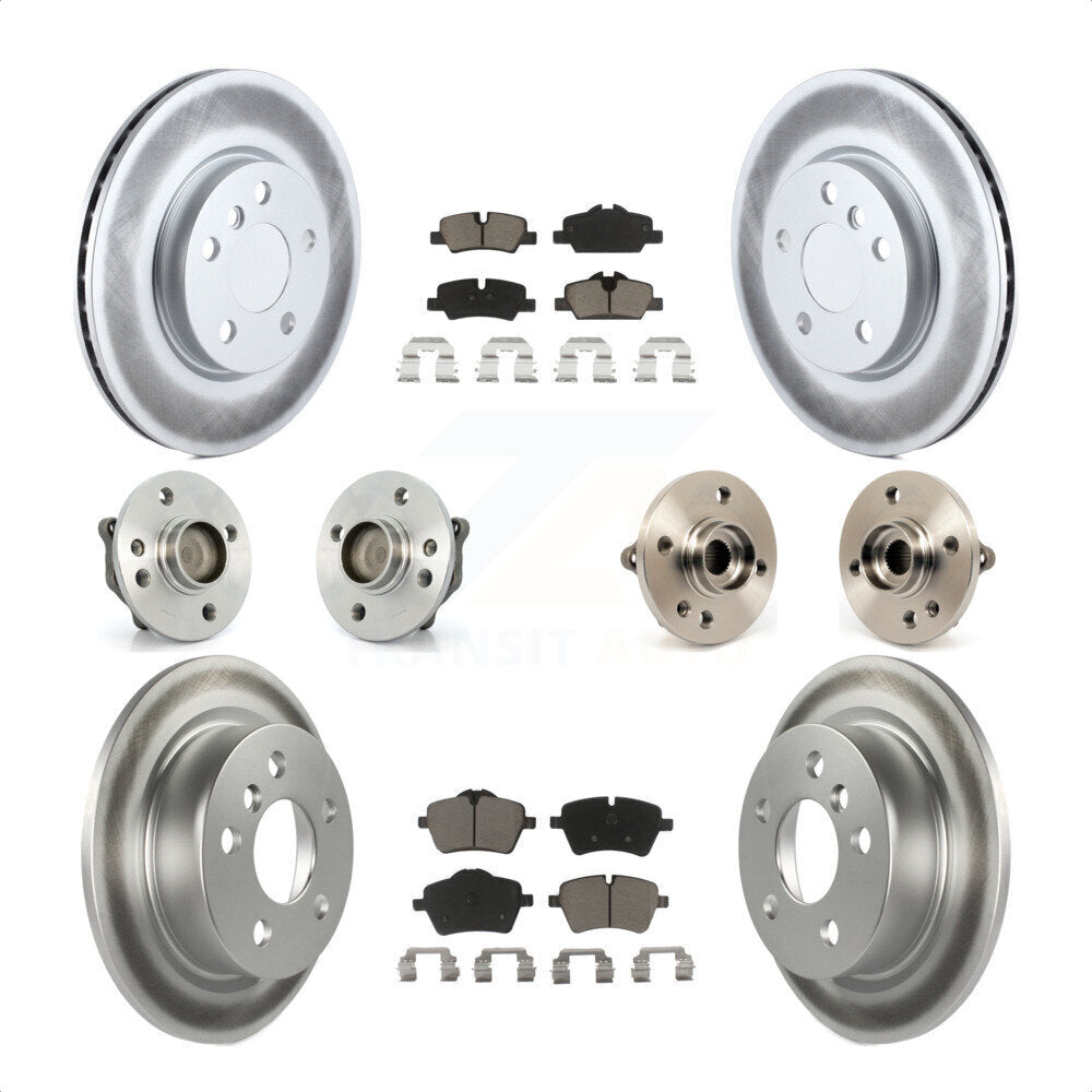 [Avant + Arrière] Kit d'ensemble roulement de roue et moyeu pour 2015 Mini Cooper Convertible avec 2.0L 1.5L avec 294mm Diameter Rotor KBB-120642 par Transit Auto