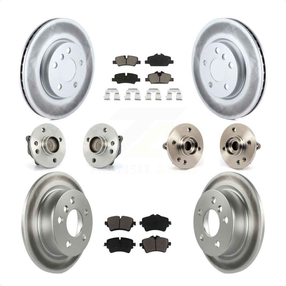 [Avant + Arrière] Kit d'ensemble roulement de roue et moyeu pour 2015 Mini Cooper Convertible avec 2.0L 1.5L avec 294mm Diameter Rotor KBB-120643 par Transit Auto