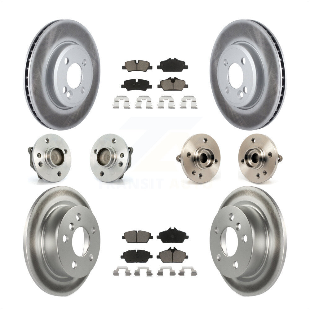 [Avant + Arrière] Kit d'ensemble roulement de roue et moyeu pour 2015 Mini Cooper Convertible avec 2.0L 1.5L avec 280mm Diameter Rotor KBB-120645 par Transit Auto