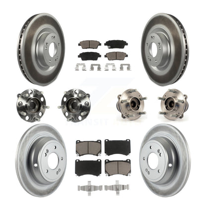[Avant + Arrière] Kit d'ensemble roulement de roue et moyeu pour 2012-2014 Hyundai Genesis 5.0L KBB-120648