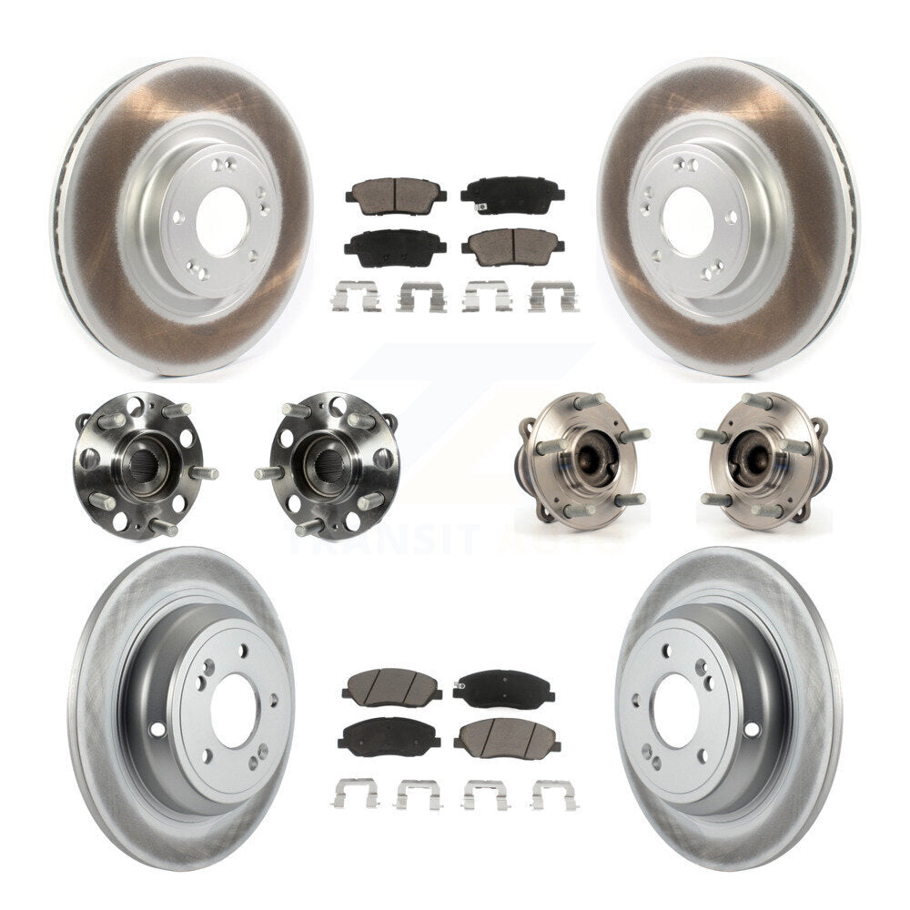[Avant + Arrière] Kit d'ensemble roulement de roue et moyeu pour 2012 Hyundai Genesis 3.8L KBB-120652