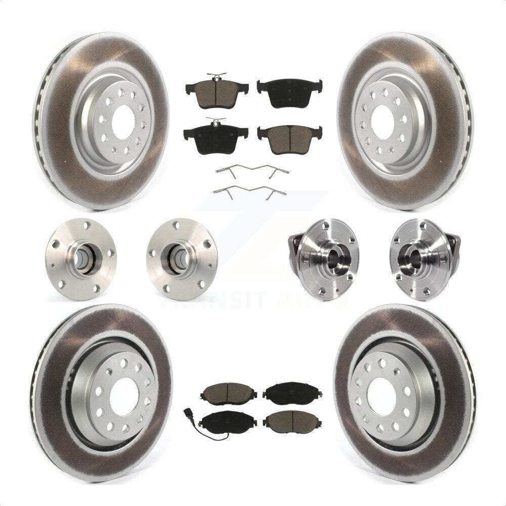 [Avant + Arrière] Kit d'ensemble roulement de roue et moyeu pour 2017 Volkswagen Golf R Code 1LV 1ZB KBB-120657 par Transit Auto