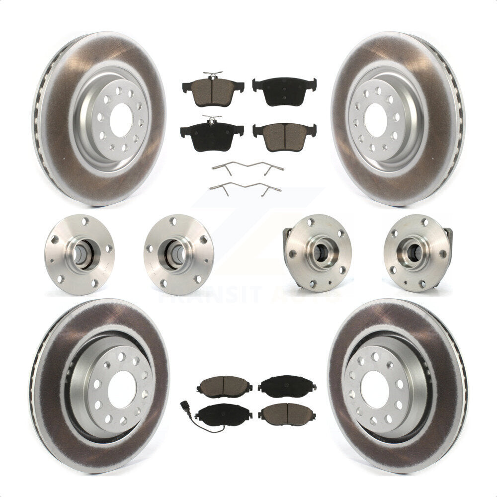 [Avant + Arrière] Kit d'ensemble roulement de roue et moyeu pour 2017 Volkswagen Golf R Code 1ZE 1ZP KBB-120658 par Transit Auto