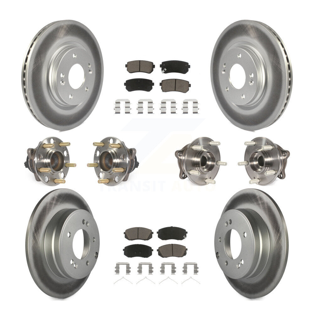 [Avant + Arrière] Kit d'ensemble roulement de roue et moyeu pour 2015-2016 Hyundai Sonata GAS engine avec Manual Parking KBB-120665