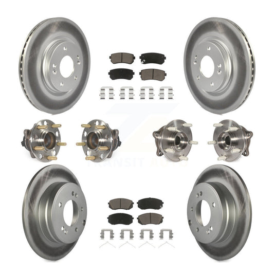 [Avant + Arrière] Kit d'ensemble roulement de roue et moyeu pour 2015-2016 Hyundai Sonata GAS engine avec Manual Parking KBB-120665