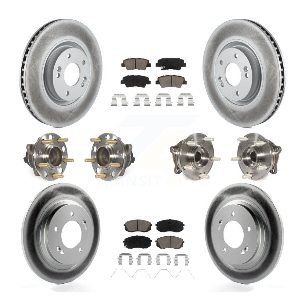 [Avant + Arrière] Kit d'ensemble roulement de roue et moyeu pour 2016 Hyundai Sonata GAS engine avec Electric Parking KBB-120666