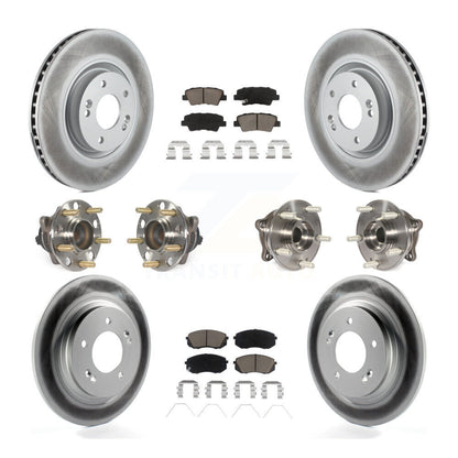 [Avant + Arrière] Kit d'ensemble roulement de roue et moyeu pour 2016 Hyundai Sonata GAS engine avec Electric Parking KBB-120666