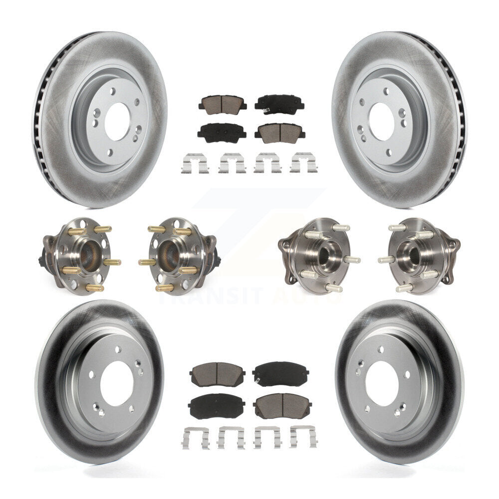 [Avant + Arrière] Kit d'ensemble roulement de roue et moyeu pour 2015 Hyundai Sonata GAS engine avec Electric Parking KBB-120667