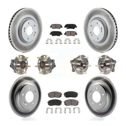 [Avant + Arrière] Kit d'ensemble roulement de roue et moyeu pour 2015 Hyundai Sonata GAS engine avec Electric Parking KBB-120667