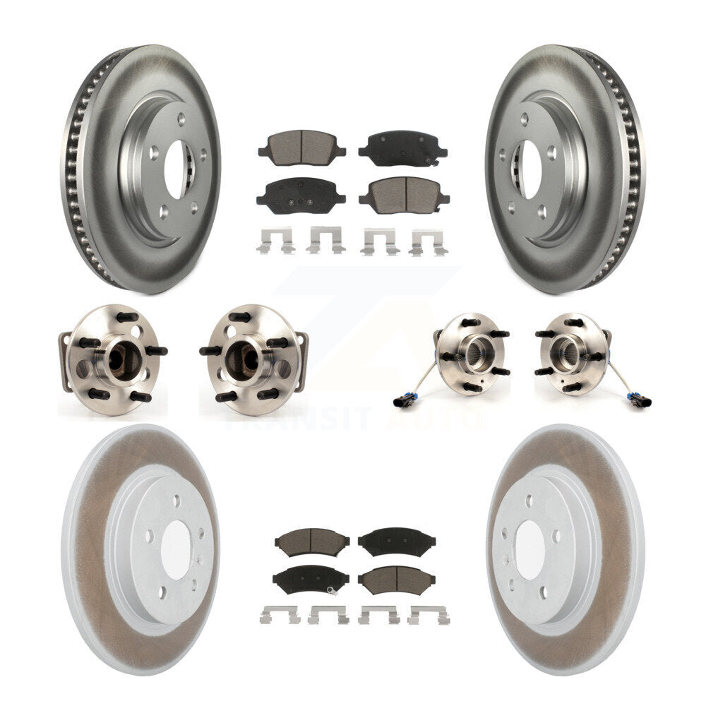 [Avant + Arrière] Kit d'ensemble roulement de roue et moyeu pour 2005 Chevrolet Uplander Buick Terraza 4 Hole Rectangular Flange FWD KBB-120674