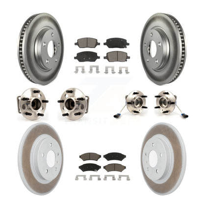 [Avant + Arrière] Kit d'ensemble roulement de roue et moyeu pour 2005 Chevrolet Uplander Buick Terraza 4 Hole Rectangular Flange FWD KBB-120674