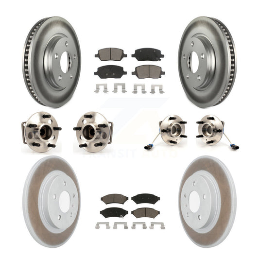 [Avant + Arrière] Kit d'ensemble roulement de roue et moyeu pour 2005 Chevrolet Uplander Buick Terraza 4 Hole Rectangular Flange FWD KBB-120674