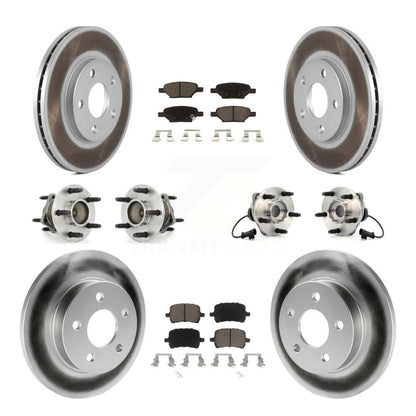 [Avant + Arrière] Kit d'ensemble roulement de roue et moyeu pour Chevrolet Malibu Pontiac G6 avec 276mm Diameter Rotor KBB-120682