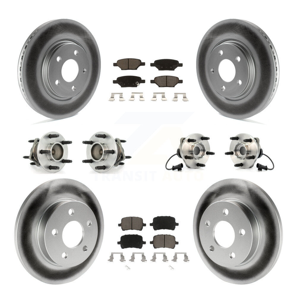 [Avant + Arrière] Kit d'ensemble roulement de roue et moyeu pour Chevrolet Malibu Pontiac G6 Saturn Aura KBB-120684