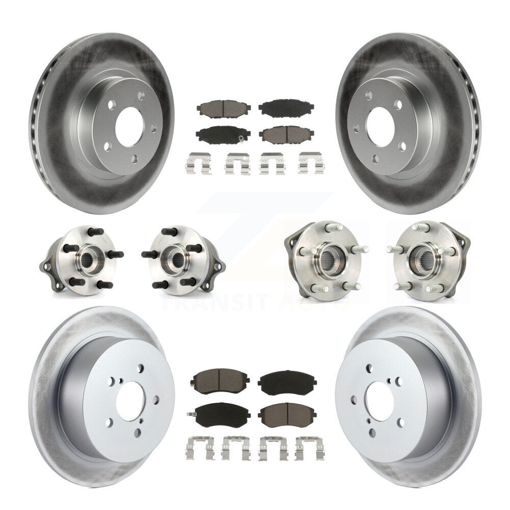 [Avant + Arrière] Kit d'ensemble roulement de roue et moyeu pour 2005 Subaru Legacy i Limited avec 277mm Diameter Rotor KBB-120692