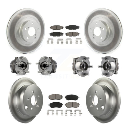 [Avant + Arrière] Kit d'ensemble roulement de roue et moyeu pour Subaru Forester Crosstrek XV avec 292mm Diameter Rotor KBB-120696