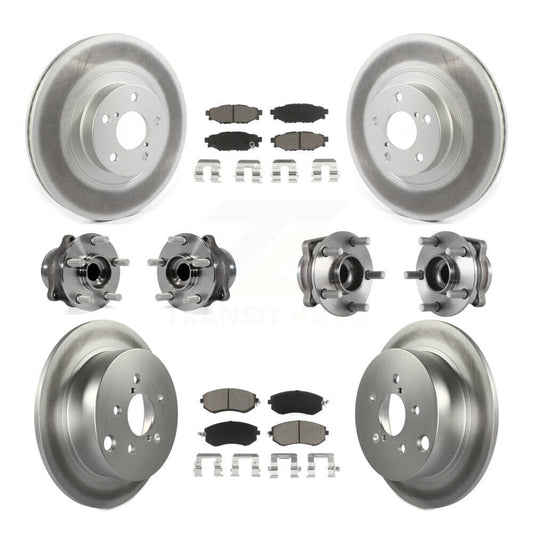 [Avant + Arrière] Kit d'ensemble roulement de roue et moyeu pour Subaru Forester Crosstrek XV avec 292mm Diameter Rotor KBB-120696