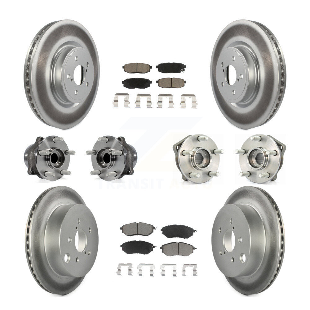 [Avant + Arrière] Kit d'ensemble roulement de roue et moyeu pour 2014 Subaru Forester 2.0L To 01 14 KBB-120699