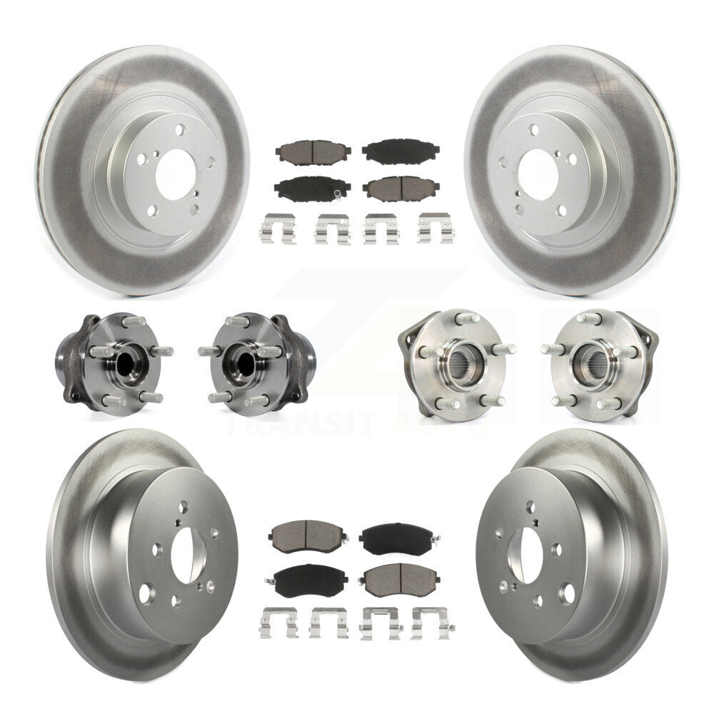 [Avant + Arrière] Kit d'ensemble roulement de roue et moyeu pour 2013 Subaru XV Crosstrek avec 292mm Diameter Rotor KBB-120700