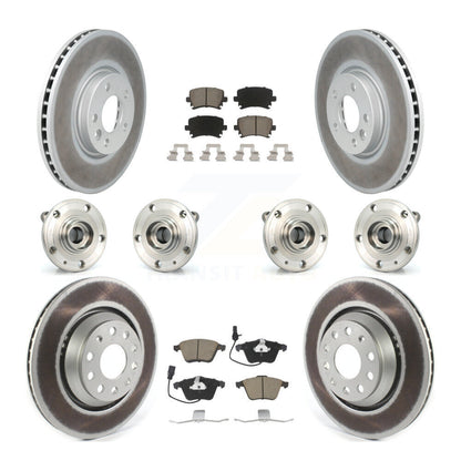 [Avant + Arrière] Kit d'ensemble roulement de roue et moyeu pour Volkswagen CC avec 340mm Diameter Rotor KBB-120708