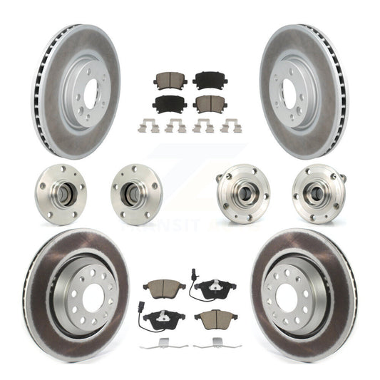 [Avant + Arrière] Kit d'ensemble roulement de roue et moyeu pour Volkswagen CC avec 340mm Diameter Rotor KBB-120709