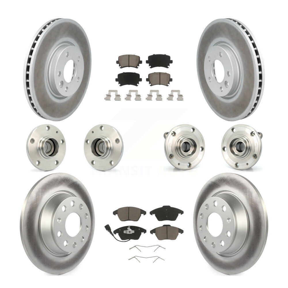 [Avant + Arrière] Kit d'ensemble roulement de roue et moyeu pour Volkswagen CC avec 340mm Diameter Rotor KBB-120710