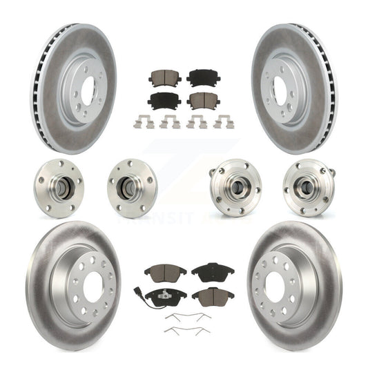 [Avant + Arrière] Kit d'ensemble roulement de roue et moyeu pour Volkswagen CC avec 340mm Diameter Rotor KBB-120710
