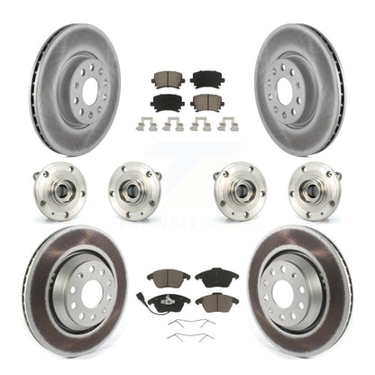 [Avant + Arrière] Kit d'ensemble roulement de roue et moyeu pour 2009-2010 Volkswagen Passat CC AWD avec 312mm Diameter Rotor KBB-120718