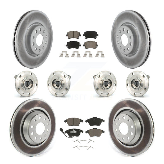 [Avant + Arrière] Kit d'ensemble roulement de roue et moyeu pour 2009-2010 Volkswagen Passat CC AWD avec 312mm Diameter Rotor KBB-120718