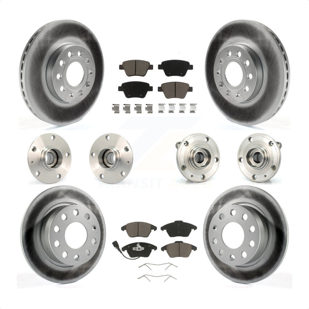 [Avant + Arrière] Kit d'ensemble roulement de roue et moyeu pour 2013 Volkswagen Beetle 2.5L avec 253mm Diameter Rotor KBB-120727 par Transit Auto