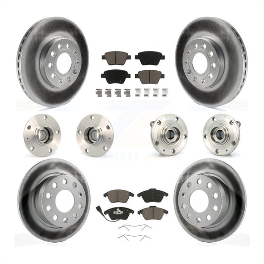 [Avant + Arrière] Kit d'ensemble roulement de roue et moyeu pour 2013 Volkswagen Beetle 2.5L avec 253mm Diameter Rotor KBB-120727 par Transit Auto
