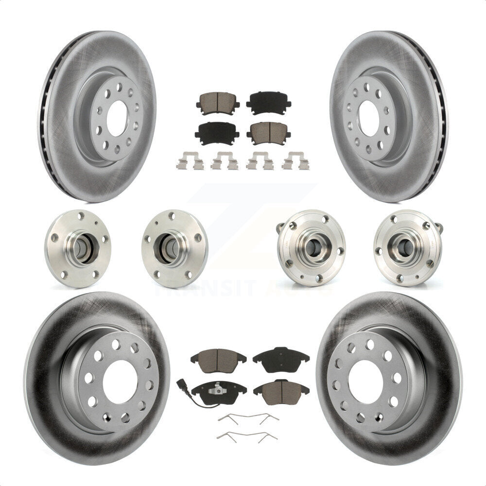[Avant + Arrière] Kit d'ensemble roulement de roue et moyeu pour 2011 Volkswagen GTI avec 32mm bearing KBB-120734 par Transit Auto