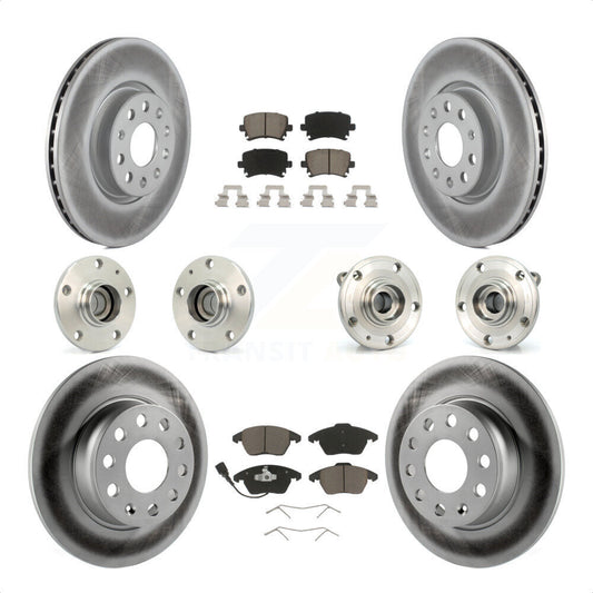 [Avant + Arrière] Kit d'ensemble roulement de roue et moyeu pour 2011 Volkswagen GTI avec 32mm bearing KBB-120734 par Transit Auto