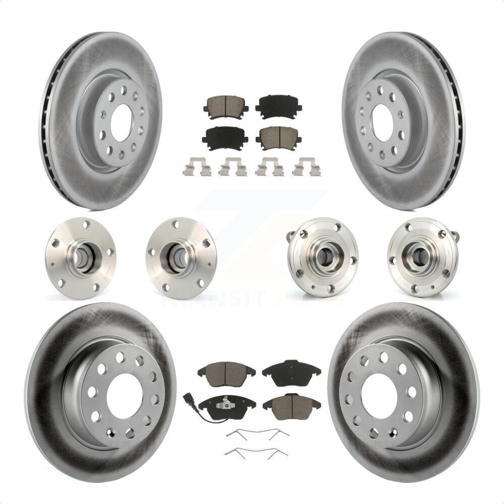 [Avant + Arrière] Kit d'ensemble roulement de roue et moyeu pour 2011 Volkswagen GTI avec 30mm bearing KBB-120735 par Transit Auto