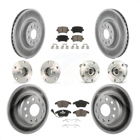 [Avant + Arrière] Kit d'ensemble roulement de roue et moyeu pour 2011 Volkswagen GTI avec 30mm bearing KBB-120735 par Transit Auto