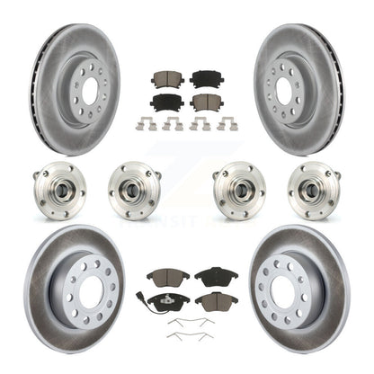 [Avant + Arrière] Kit d'ensemble roulement de roue et moyeu pour 2008 Audi A3 Quattro avec 260mm Diameter Rotor KBB-120737