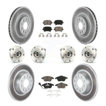 [Avant + Arrière] Kit d'ensemble roulement de roue et moyeu pour 2008 Audi A3 Quattro avec 286mm Diameter Rotor KBB-120738