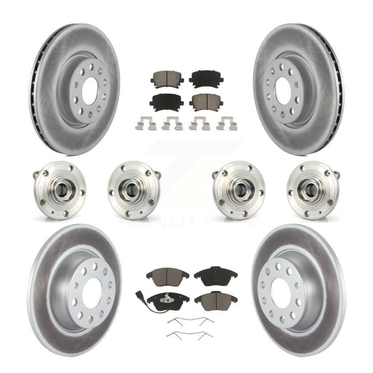[Avant + Arrière] Kit d'ensemble roulement de roue et moyeu pour 2008 Audi A3 Quattro avec 286mm Diameter Rotor KBB-120738