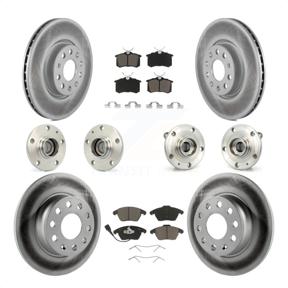 [Avant + Arrière] Kit d'ensemble roulement de roue et moyeu pour 2014 Volkswagen Beetle R-Line GSR avec 2.0L avec 272mm Diameter Rotor KBB-120741 par Transit Auto