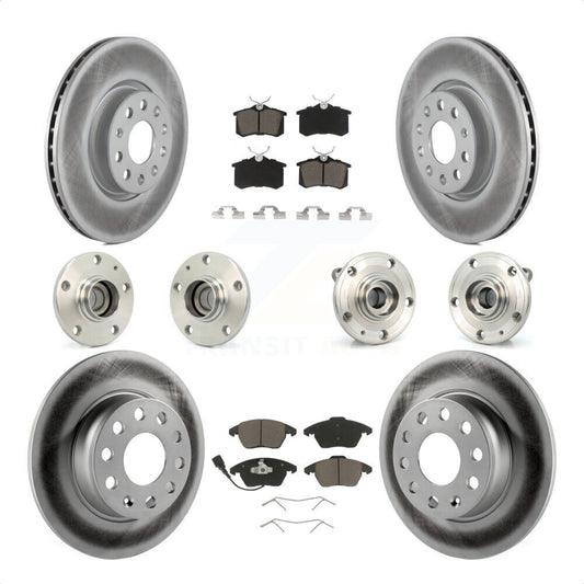 [Avant + Arrière] Kit d'ensemble roulement de roue et moyeu pour 2014 Volkswagen Beetle R-Line GSR avec 2.0L avec 272mm Diameter Rotor KBB-120741 par Transit Auto